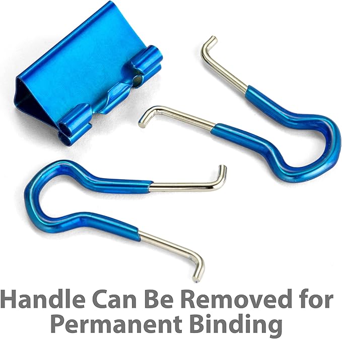 Officemate Easy Grip Binder Clips, Metallic, Small, Pack of 24
