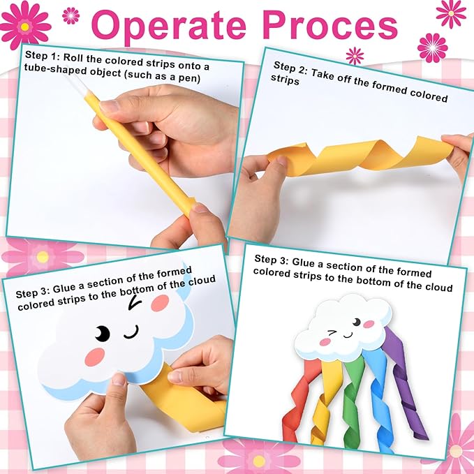 3D Back to School Bulletin Board Set Welcome Rainbow Classroom Decorations Classroom Flower Paper Cutouts for Cloud Paper Streamers Chalkboard Wall Door Decor Teacher Supplies