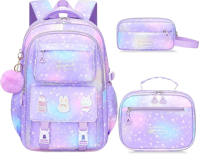 Kids Backpacks for Girls - Cute Girls Backpack for Elementary, Middle and High School Students - 18" School Bookbag