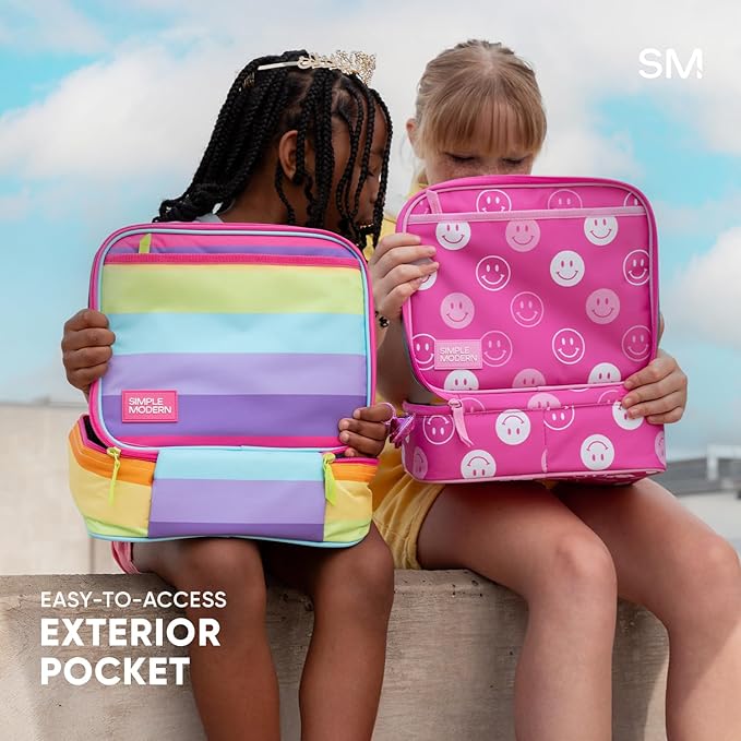 Simple Modern Paw Patrol Kids Lunch Box for School | Reusable Insulated Lunch Bag for Toddler, Girl, and Boy | Exterior & Interior Pockets | Hadley Collection | Paw Patrol Outdoor Adventures