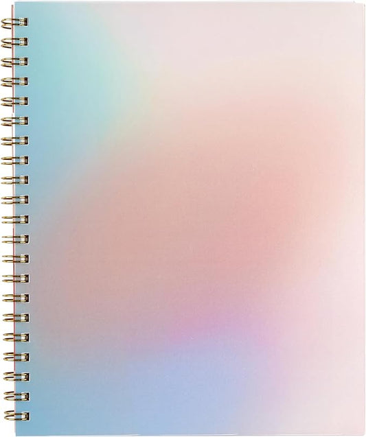 Inspired by Erin Condren Large Undated Planner, 12-Month Customizable Weekly and Monthly Layout, 9" x 11" Size, Premium 100gsm Paper, Includes Stickers and Pocket Folder
