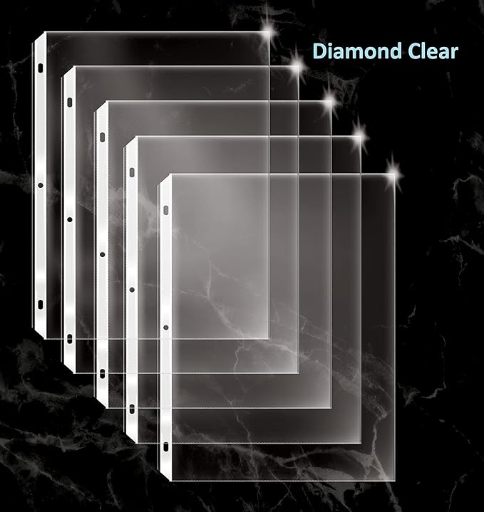 GOLD SEAL 100 Count Diamond Clear Extra Heavyweight Sheet Protectors, 4 mils Strong,8.5 x 11, Top Load, 100 Pack