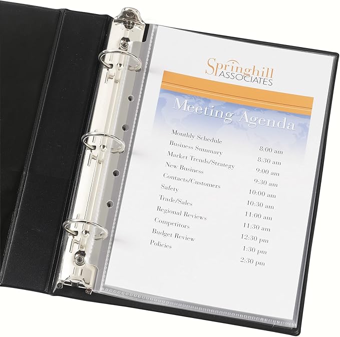 Avery Diamond Clear Heavyweight Sheet Protectors for Mini Binders, Holds 8.5" x 5.5" Sheets, 15ct (77007)