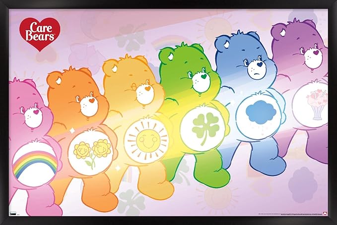 Care Bears - Care Bear Stare Wall Poster, 22.4L" x 14.7W", Black Framed Version