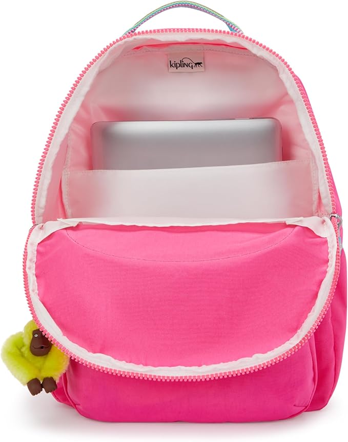 Kipling Women's Seoul 15" Laptop Backpack, Durable, Roomy with Padded Shoulder Straps, Built-In Protective Sleeve
