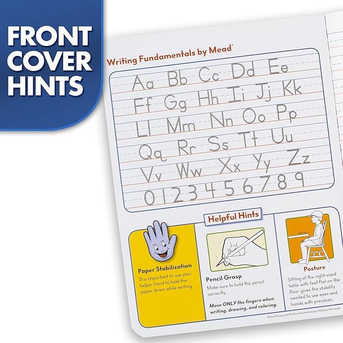Mead Primary Composition Book, Primary Ruled Journal, Grades K-2, 7-1/2" x 9-3/4", 100 Sheets, Blue Marble (09902)
