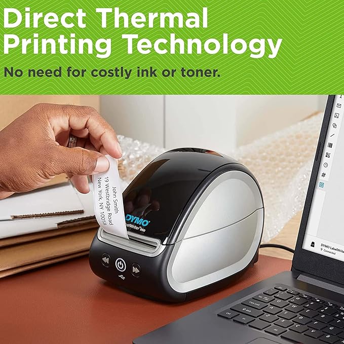DYMO LabelWriter 550 Direct Thermal Barcode Label Printer with USB Connectivity Label Maker - 62 Labels Per Minute, Auto Label Recognition, Monochrome