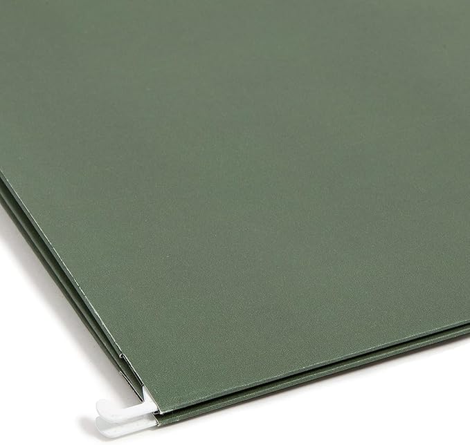 Smead Hanging File Pocket with Full-Height Gusset, 1-3/4" Expansion, Letter Size, Standard Green, 25 per Box (64218)