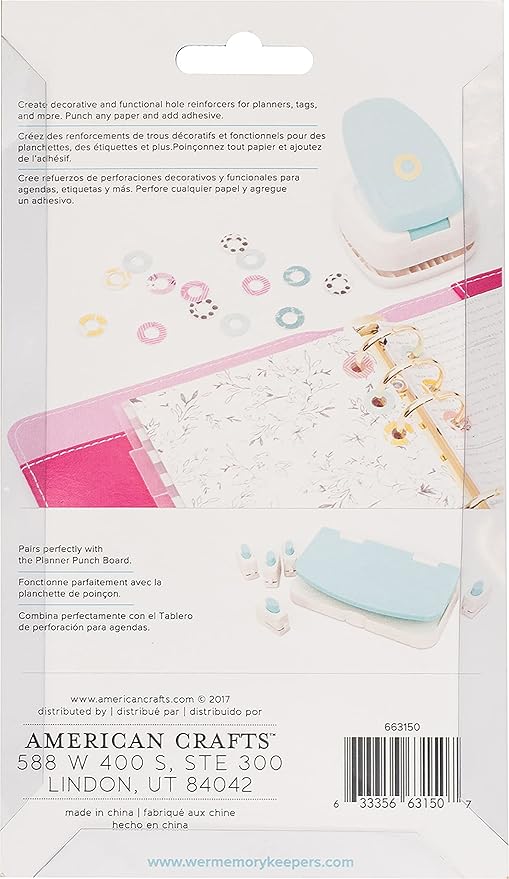 American Crafts We R Memory Keepers Hole Reinforcer Punch