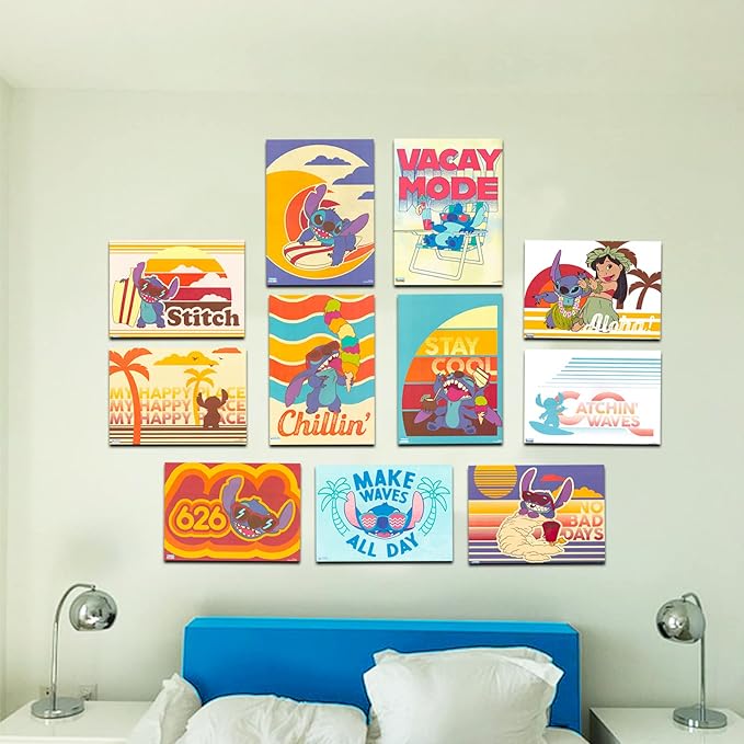 Lilo and Stitch Decor Posters Set - Bundle with Disney Wall Posters | Lilo & Stitch Party Favors, Stickers, More | Lilo and Stitch Bedroom Decorations