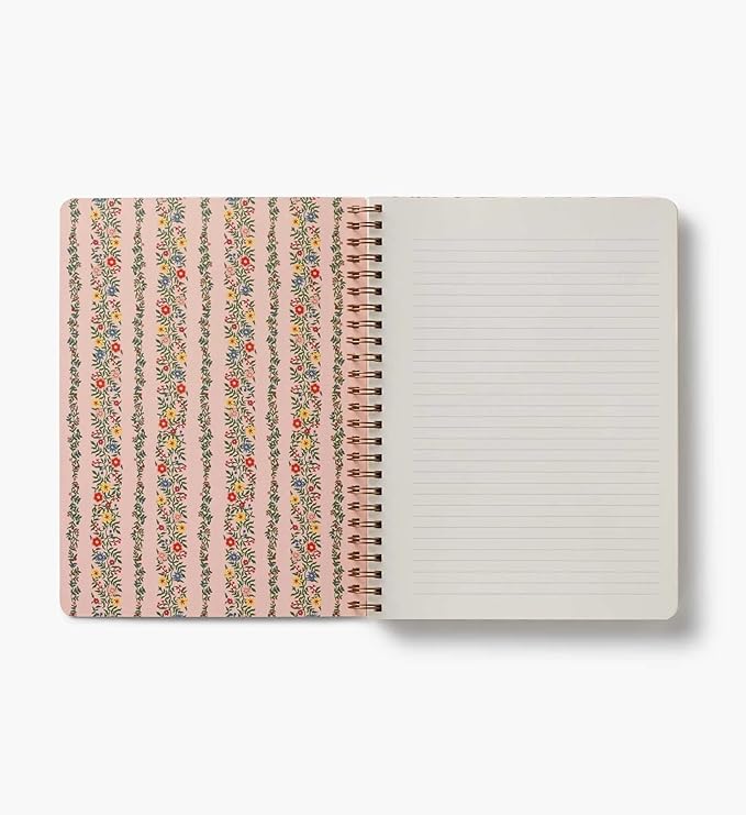 RIFLE PAPER CO. Rosette Spiral Notebook