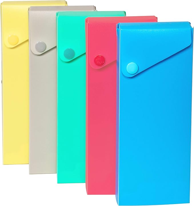 C-Line Slider Pencil Case, Poly, 1 Pencil Case, Color May Vary (05600)
