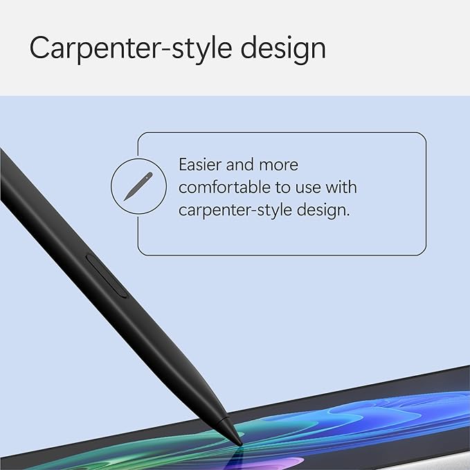 Microsoft Surface Pro Keyboard and Slim Pen 2 Bundle for Surface Pro 12" Device, Alcantara Material, Slate