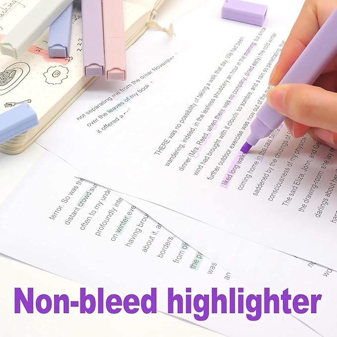 EooUooIP Dual Tip Aesthetic Bible Highlighters, 12Pack Pastel Highlighters, Chisel & Fine Tips, Cute Highlighter Assorted Colors, Bible Highlighter and Pens No Bleed, No Bleed Bibles Assorted Colors