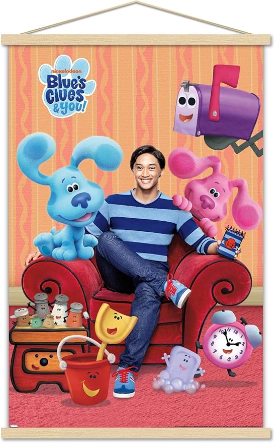 Blue's Clues - Group Wall Poster with Magnetic Frame