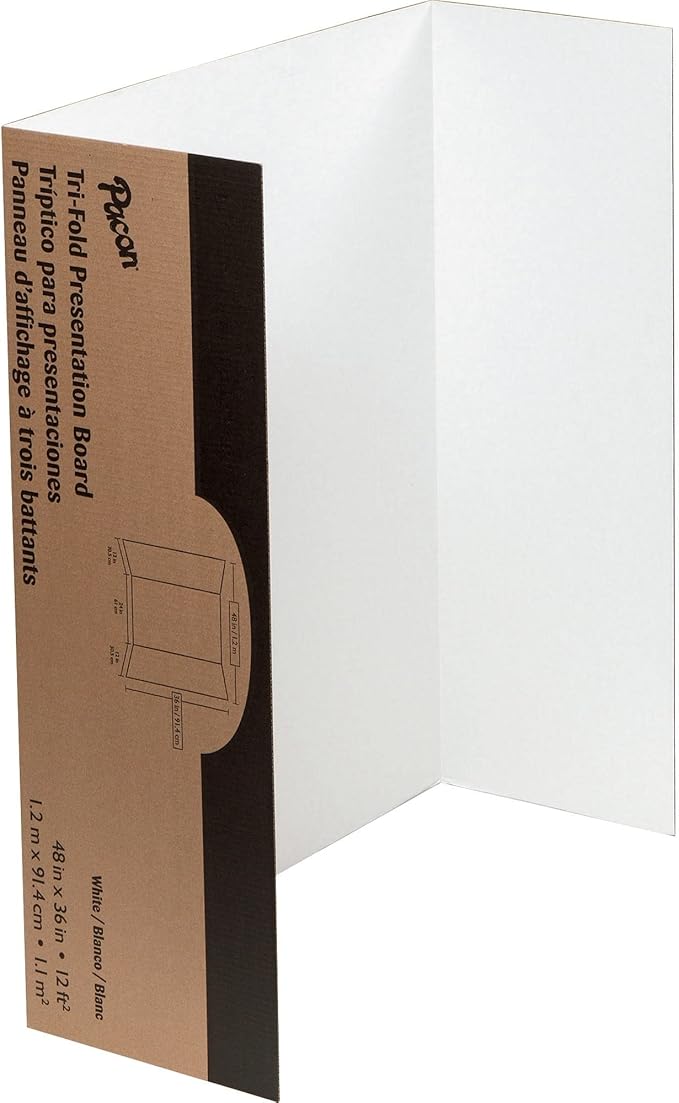 Spotlight Presentation Board and Header, 48 x 36, White Carton Count: 4