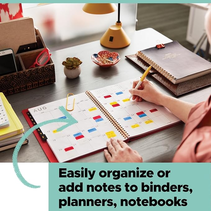 Post-it Flags, 80/On-The-Go Dispenser, 2 Dispensers/Pack, 1 in Wide, Assorted Bright Colors (680-PGOP2)