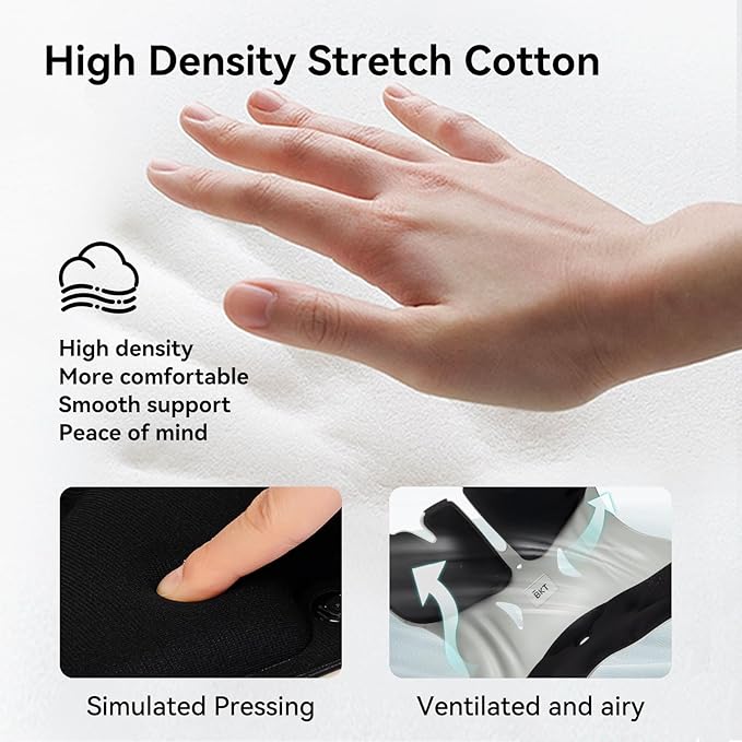 BKT Seat Cushion Chair Ergonomic Office Chair Cushions Lumbar Support for Seat Pillow Ideal for Students Office Workers Nursing Mothers Long Sitting Outdoor Fishing Floor