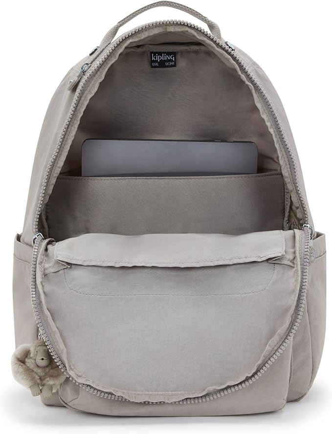 Kipling Women's Seoul 15" Laptop Backpack, Durable, Roomy with Padded Shoulder Straps, Built-In Protective Sleeve