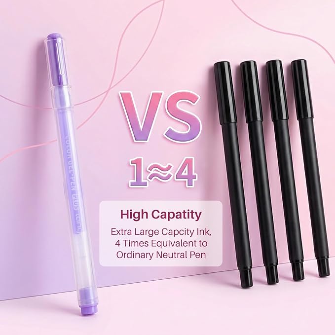54 Colors 3D Acrylic Gel Pens for Coloring, 1mm Bullet Tip Acrylic Ink Pen for Adult Coloring Marker Paint Pens for Black Paper, Drawing, Fabric, DIY Projects, Art Crafts Supplies