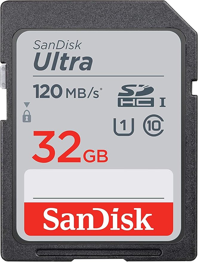 SanDisk 32GB SDHC SD Ultra Memory Card Class 10 Works with Sony Cyber-Shot DSC-WX220, WX350, WX500 Digital Camera (SDSDUN4-032G-GN6IN) Bundle with (1) Everything But Stromboli Multi-Slot Card Reader