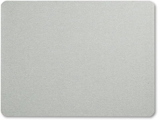Quartet Bulletin Board, Fabric, 4' x 3', Frameless, High-Density Fiberboard, Oval Office, Gray (7684G)