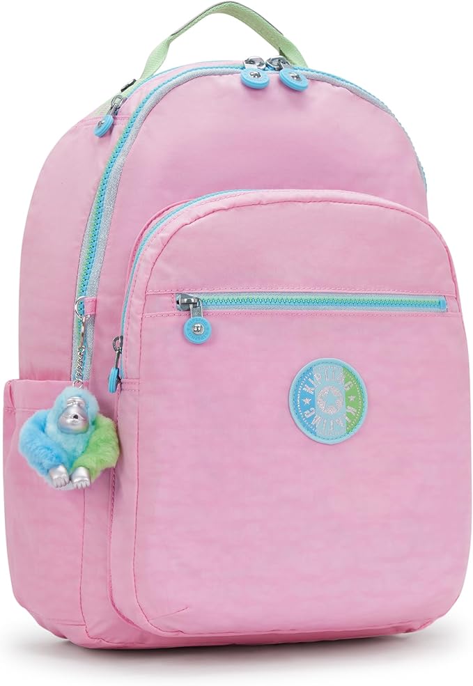 Kipling Women's Seoul Fc 15" Laptop Backpack, Durable, Roomy with Padded Shoulder Straps, Built-In Protective Sleeve