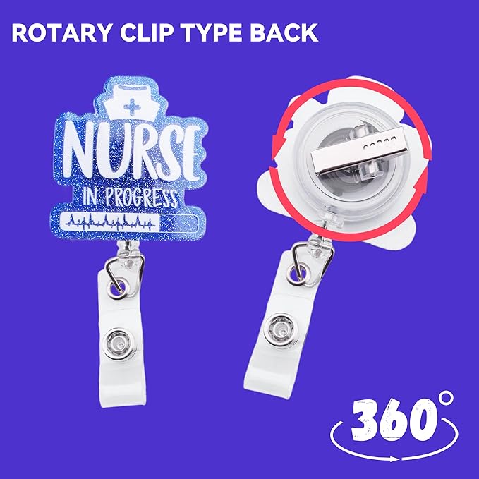 Student Nurse Pen Set Badge Reel Holder Accessories Clip, Retractable Mini Nursing Pen & Light Tool Set， Highlighter pens（Blue） and Highlighter pens