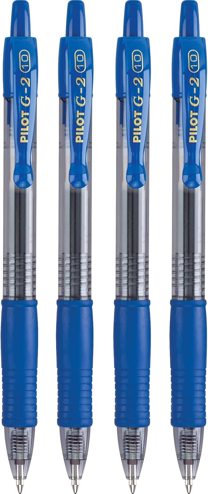 Pilot, G2 Premium Gel Roller Pens, Bold Point 1 mm, Pack of 4, Blue