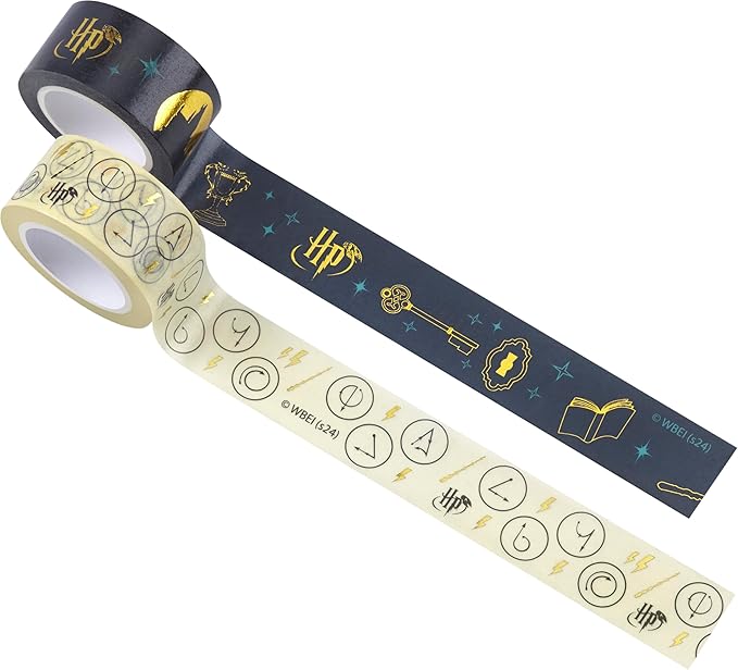 Moleskine Wizarding World Harry Potter Limited Edition Spells Collection Washi Tape, Set of 2 Rolls