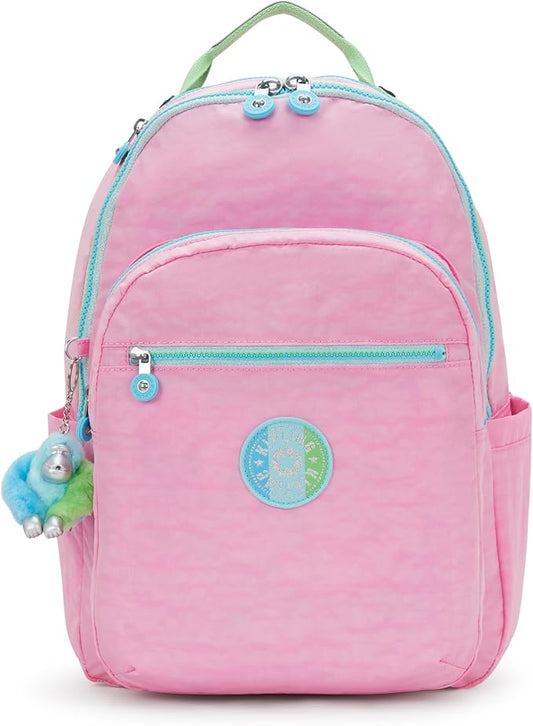 Kipling Women's Seoul Fc 15" Laptop Backpack, Durable, Roomy with Padded Shoulder Straps, Built-In Protective Sleeve