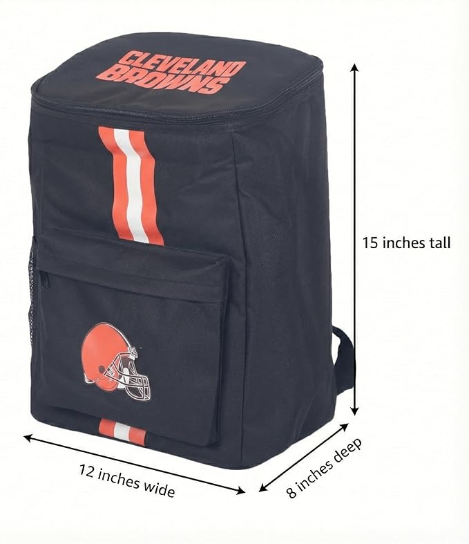 Cooler Backpack – Portable Soft Sided Ice Chest – Insulated Bag Holds 36 Cans - Football Gear – Show Your Team Spirit with Officially Licensed Fan Gear