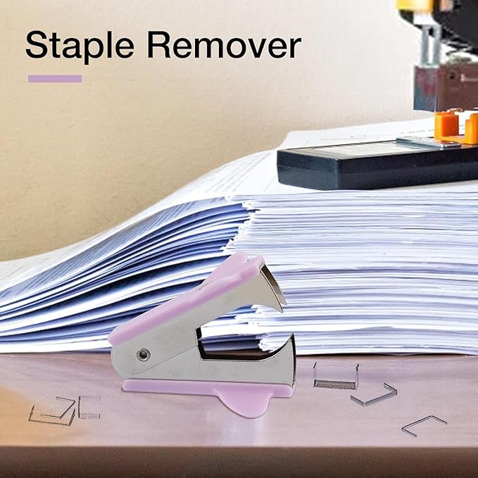 1Pc Purple Stapler Puller,Stapler Removals, Remover - Staple Puller Tool with Non-Slip Grip,Wear-Resistant Supplies for School,Teachers,Students,and Home Desk Staplers,Manual Staplers,Office Products