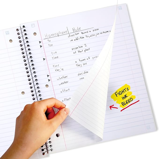 Five Star Spiral Notebook + Study App, 3 Subject, Wide Ruled Paper, 8" x 10-1/2", 150 Sheets, Fights Ink Bleed, Water Resistant Cover, Harvest Yellow (73463)