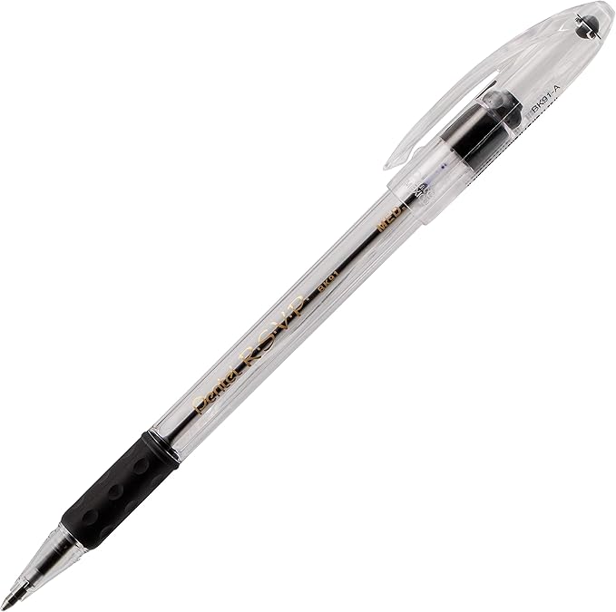 Pentel RSVP Ballpoint Pen, (1.0mm), Medium Line, Mixed Colors (BK91PC12M) (Pack of 1, 12 Count Total)