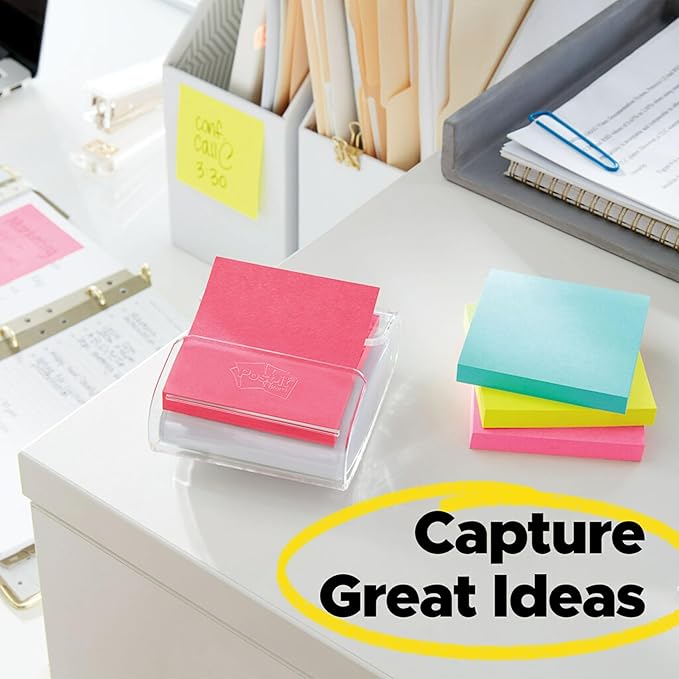 Post-it Pop-up Notes, 3x3 in, 5 Pads, America's #1 Favorite Sticky Notes, Assorted Colors, Clean Removal, Recyclable (3301-5AN) (Pack of 2)