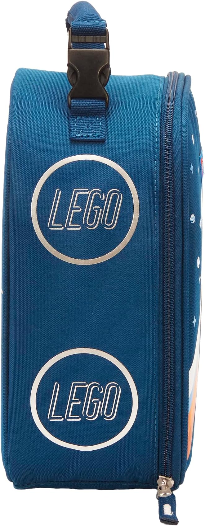 LEGO Kids City Heritage Classic Lunch Box, Insulated Soft Reusable Lunch Bag Meal Container for Boys and Girls, Perfect for School, or Travel, Meal Tote to Keep Food and Drinks Cold, Space Walk