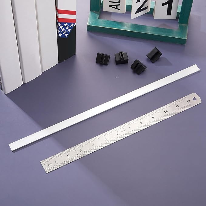 Epakh 8 Pieces Metal Hanging Divider Rail Clip File 4 Pieces File Cabinet Rails for Hanging Folder Frame for Storage