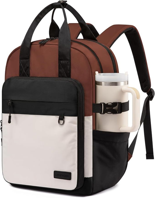 LOVEVOOK 17.3 Inch Laptop Backpack for Women, Travel Carry-On Backpack Purse, College Bookbag for Teen Girls School