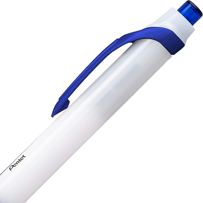 Pentel GlideWrite Ballpoint Pen with TechniFlo Ink, (1.0mm) Medium Line, Blue Ink, Pack of 6 (BX910BP6C)