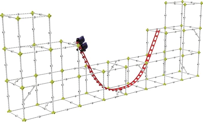 Thames & Kosmos Roller Coaster Engineering STEM Kit | Design, Build, Experiment w/ Working Roller Coaster Models | Explore Physics, Forces, Motion, Energy, Velocity & More | Solve Building Challenges