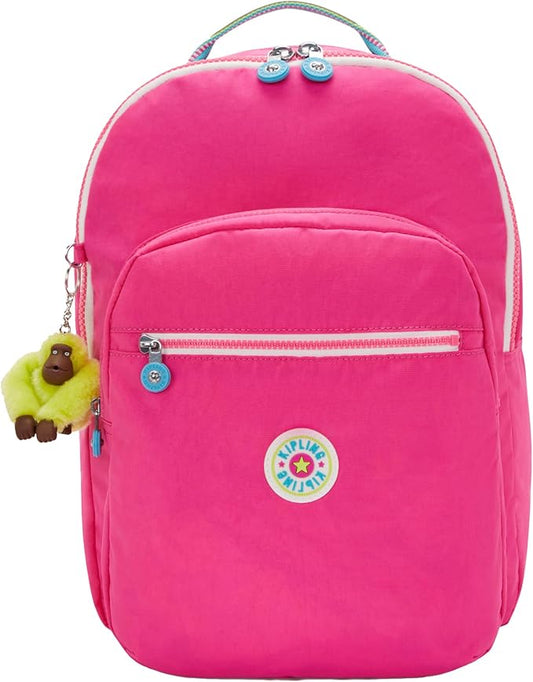 Kipling Women's Seoul 15" Laptop Backpack, Durable, Roomy with Padded Shoulder Straps, Built-In Protective Sleeve