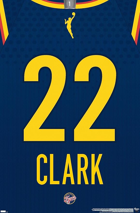 WNBA Indiana Fever - Caitlin Clark Jersey Wall Poster, 19L" x 13W", Premium Unframed Version
