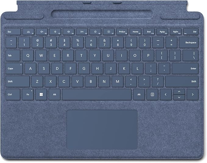 Microsoft Surface Pro Signature Keyboard with Slim Pen 2 Bundle, Sapphire Colour Keyboard