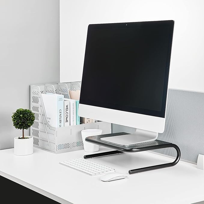 Staples Standard Steel Monitor Stand Black