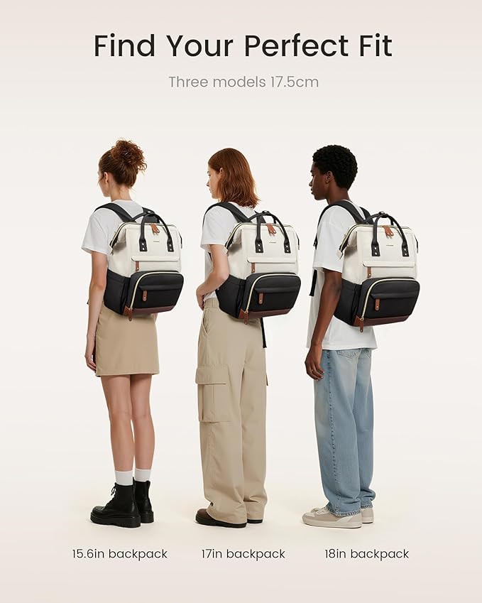 LOVEVOOK Laptop Backpack for Women, 15.6 Inch Work Business Backpacks Purse With Large Capacity, Waterproof Nurse Bag College Bookbag for School, Waterproof Casual Daypack for Travel