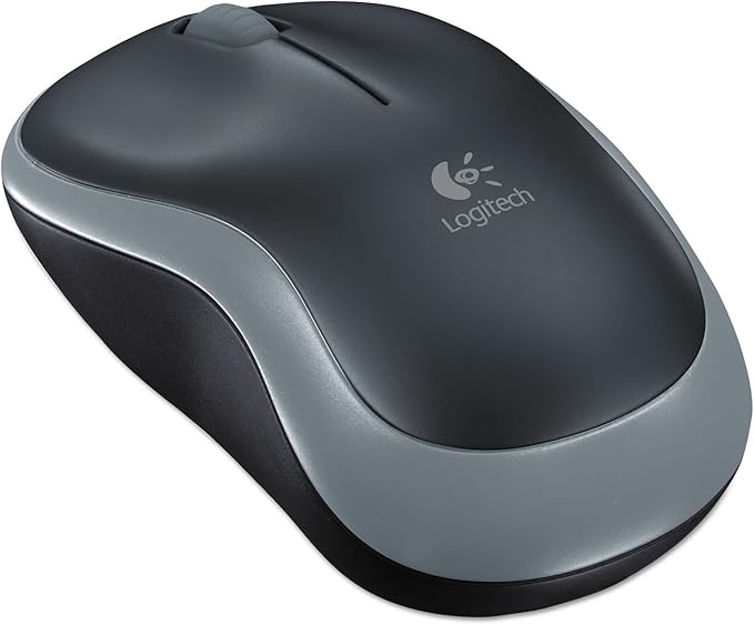 Logitech M185 Wireless Mouse, Silver