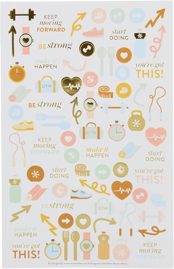 Wellness Log Petite Planner - Bold Florals