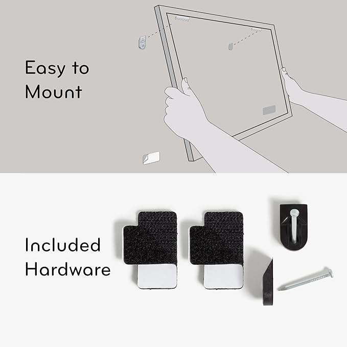 U Brands Magnetic Dry Erase Board White Board, 16" x 20", Silver Aluminum Frame, Includes Markers, Magnets, and Eraser