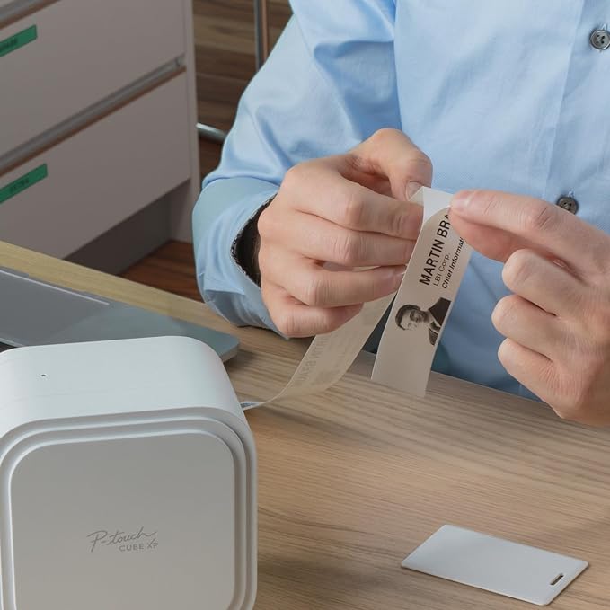 Brother P-Touch Cube XP Monochrome Label Maker with Bluetooth® Wireless Technology PT- P910BT